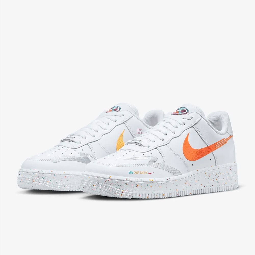 Nike Air Force 1 '07 LX Sneakers (White/Washed Teal-White)